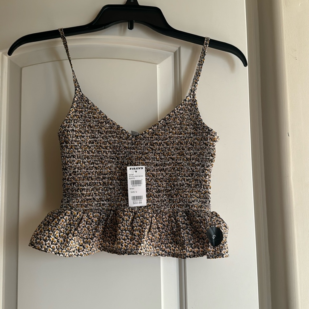 Tilly’s Tank top Sky and Sparrow - floral print size S NWT Beautiful on!